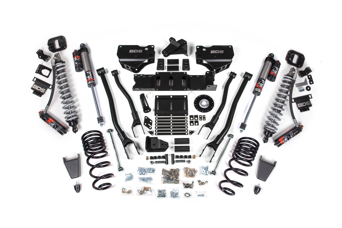 2025 Ram 2500 4WD (Diesel) 4 Inch 4-Link Lift Kit W/ Indexing Ring, 2.5 Inch Rear Lift, Coil Spring BDS Suspension-2