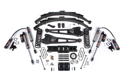 13-18 Ram 3500 4WD (Diesel) 6 Inch Radius Arm Lift Kit, 4 Inch Rear Lift, Block, 8 Bolt - Fox 2.5 IFP Performance Series HTO Shocks BDS Suspension