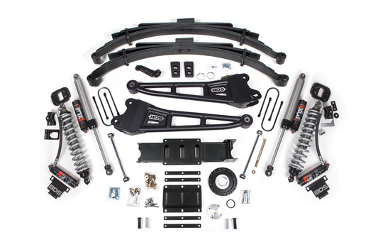13-18 Ram 3500 (Diesel) 6 Inch Coilover Conversion Kit, 4.5 Inch Rear Lift, Leaf Spring, 8 Bolt - Fox 2.5 Performance Elite Series C/O, Fox 2.5 Performance Elite Series Shocks BDS Suspension