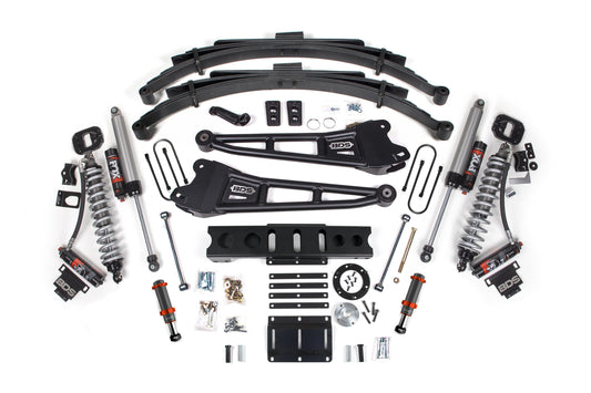 13-18 Ram 3500 (Diesel) 6 Inch Coilover Conversion Kit, 4.5 Inch Rear Lift, Leaf Spring, 6 Bolt - Fox 2.5 Performance Elite Series C/O + Fox 2.0 IFP Bump Stop, Fox 2.5 Performance Elite Series Shocks BDS Suspension