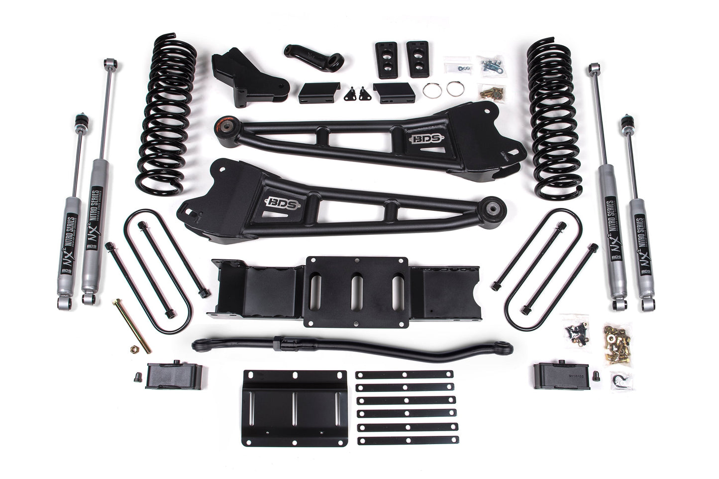 25-26 Ram 3500 4WD (Diesel) 4 Inch Radius Arm Lift Kit, 3 Inch Rear Lift w/o Overload, Block BDS Suspension-3