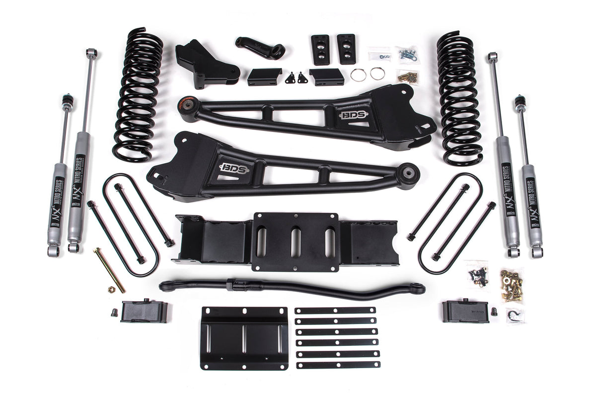 25-26 Ram 3500 4WD (Diesel) 4 Inch Radius Arm Lift Kit, 3 Inch Rear Lift w/ Overload, Block BDS Suspension-3