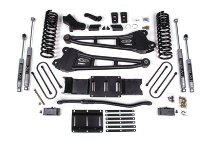 25-26 Ram 3500 4WD (Diesel) 4 Inch Radius Arm Lift Kit, 2 Inch Rear Lift w/o Overload, Block BDS Suspension-3
