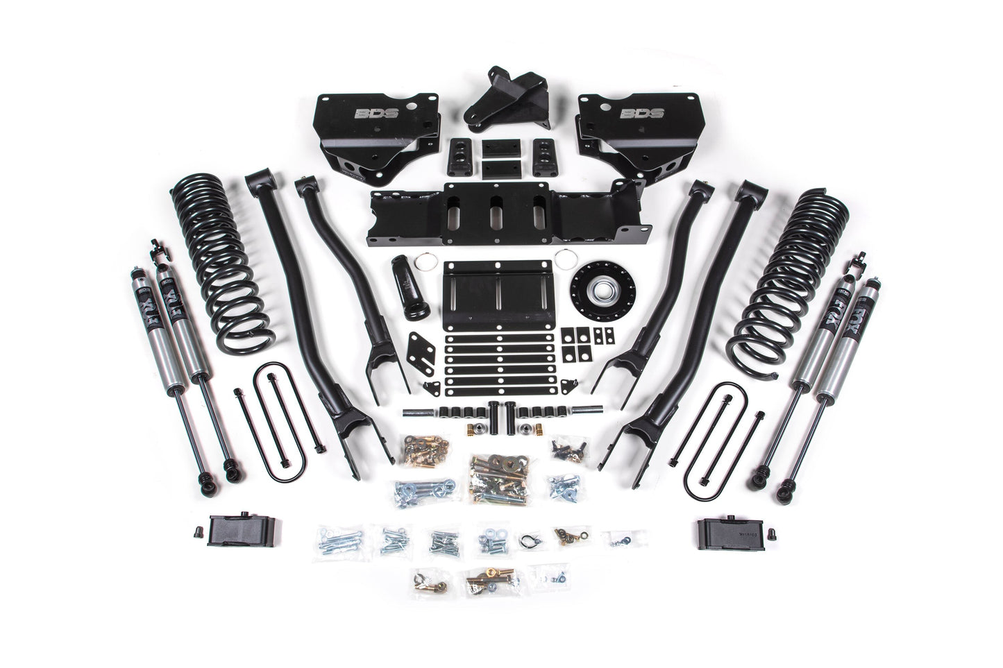 25-26 Ram 3500 (Diesel) 4 Inch 4-Link Lift Kit W/ Indexing Ring, 3 Inch Rear Lift W/O Overload, Block BDS Suspension-2