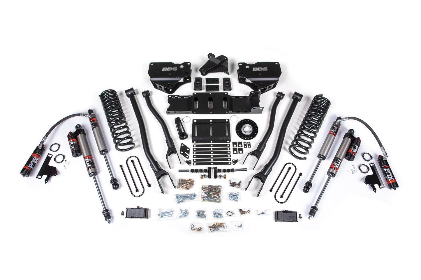 25-26 Ram 3500 (Diesel) 4 Inch 4-Link Lift Kit W/ Indexing Ring, 3 Inch Rear Lift w/ Overload, Block BDS Suspension-1