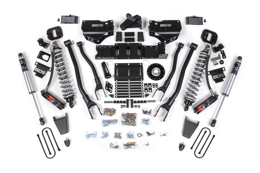 25-26 Ram 3500 (Diesel) 4 Inch 4-Link Lift Kit, 2 Inch Rear Lift, Block W/ Overload BDS Suspension