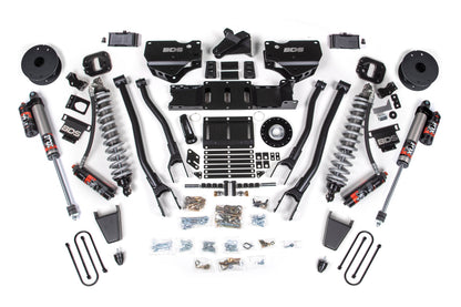 25-26 Ram 3500 (Diesel) 4 Inch 4-Link Lift Kit W/ Indexing Ring, 3 Inch Rear Lift, Block W/ OE Air Assist BDS Suspension-2
