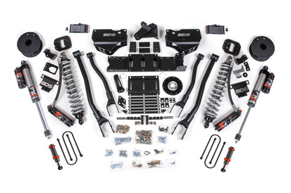 25-26 Ram 3500 (Diesel) 4 Inch 4-Link Lift Kit W/ Indexing Ring, 3 Inch Rear Lift, Block W/ OE Air Assist BDS Suspension-1