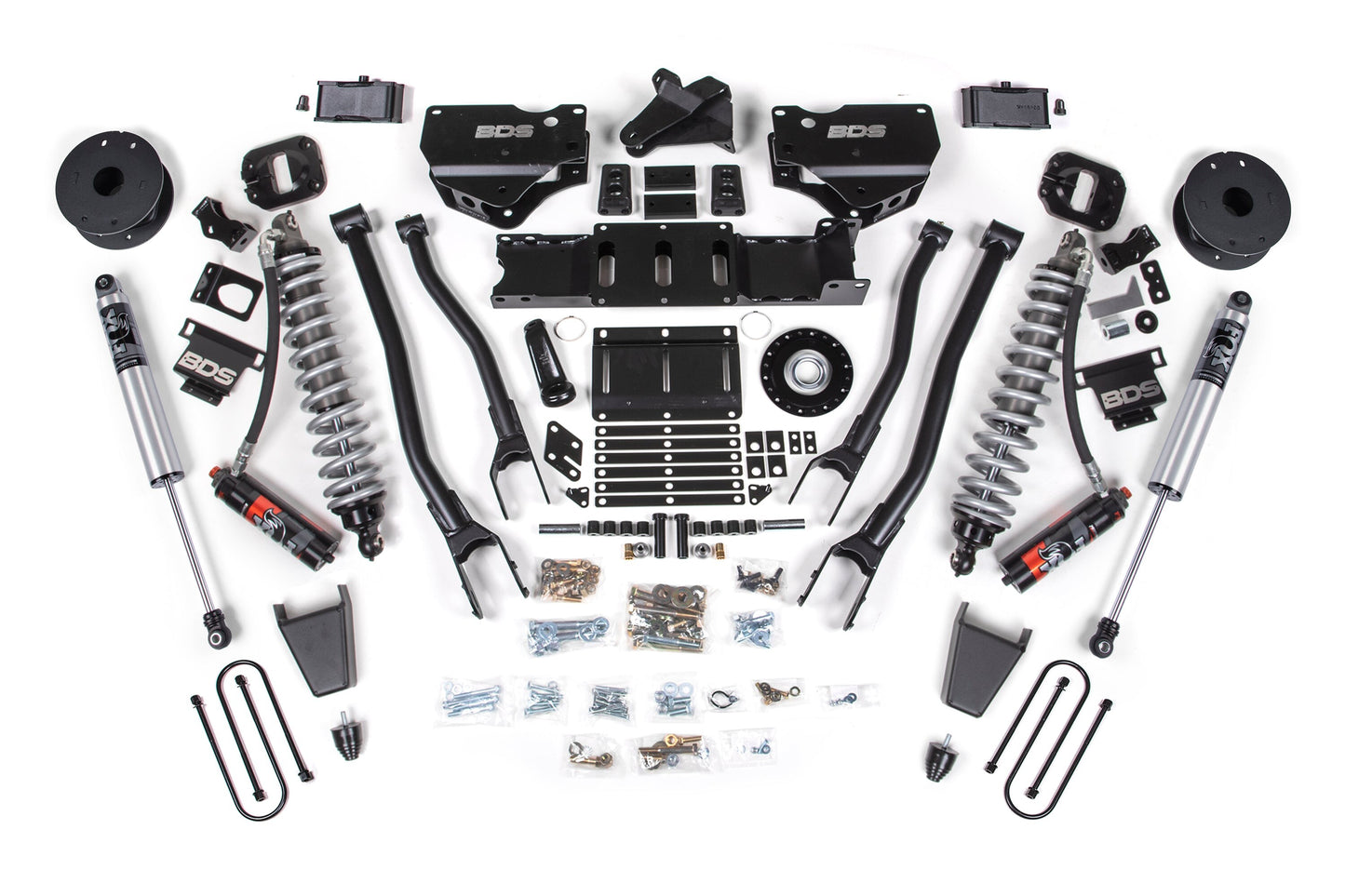 25-26 Ram 3500 (Diesel) 4 Inch 4-Link Lift Kit W/ Indexing Ring, 3 Inch Rear Lift, Block W/ OE Air Assist BDS Suspension