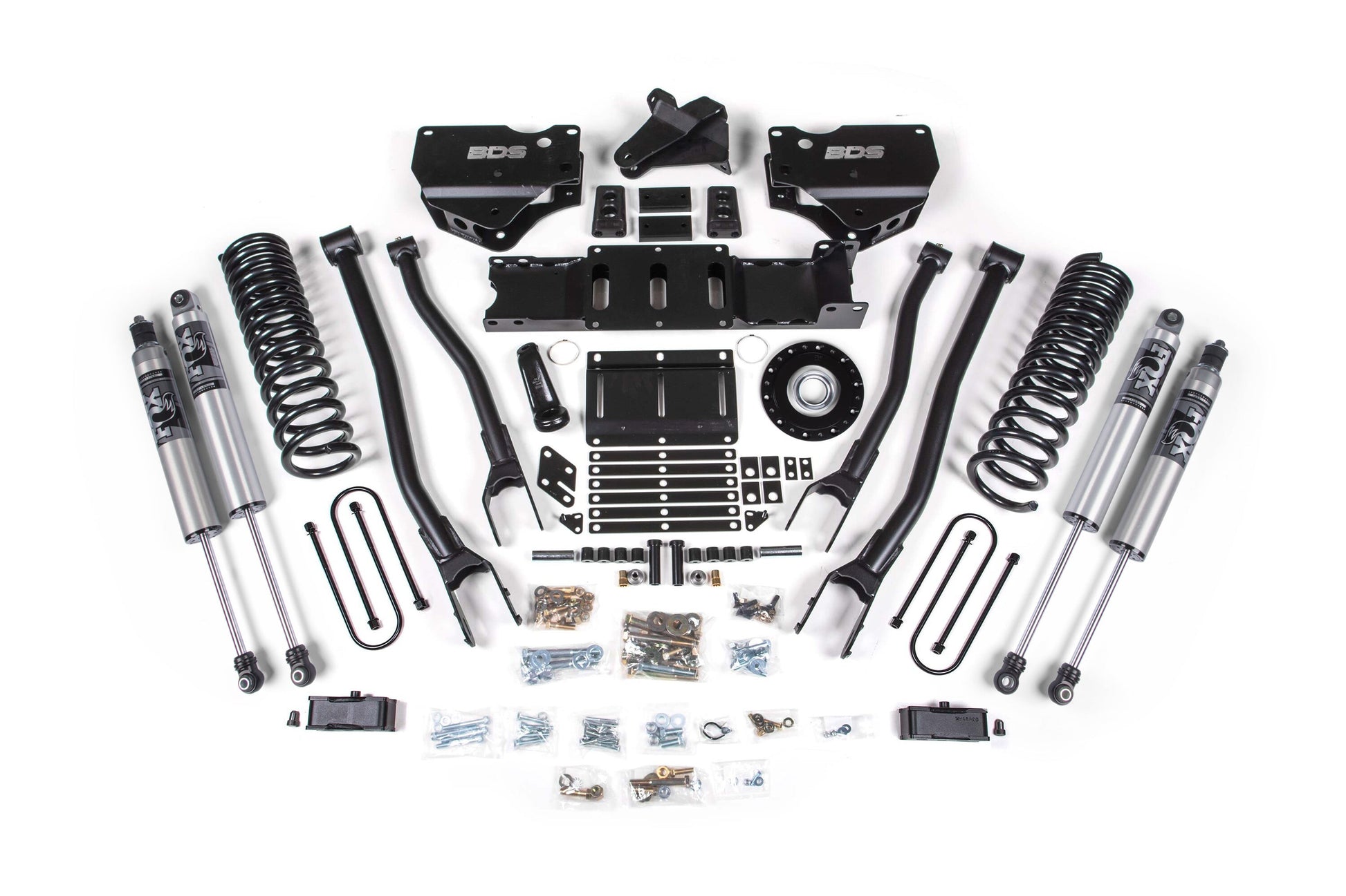 25-26 Ram 3500 (Gas) 4 Inch 4-Link Lift Kit W/ Indexing Ring, 3 Inch Rear Lift w/o Overload, Block BDS Suspension