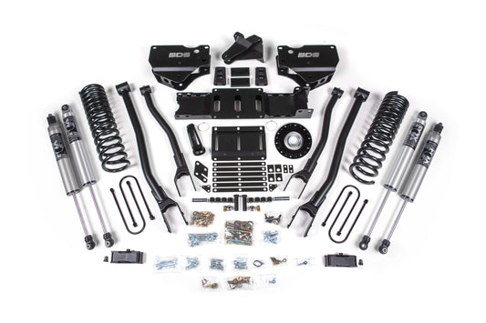 25-26 Ram 3500 (Gas) 4 Inch 4-Link Lift Kit W/ Indexing Ring, 3 Inch Rear Lift w/o Overload, Block BDS Suspension
