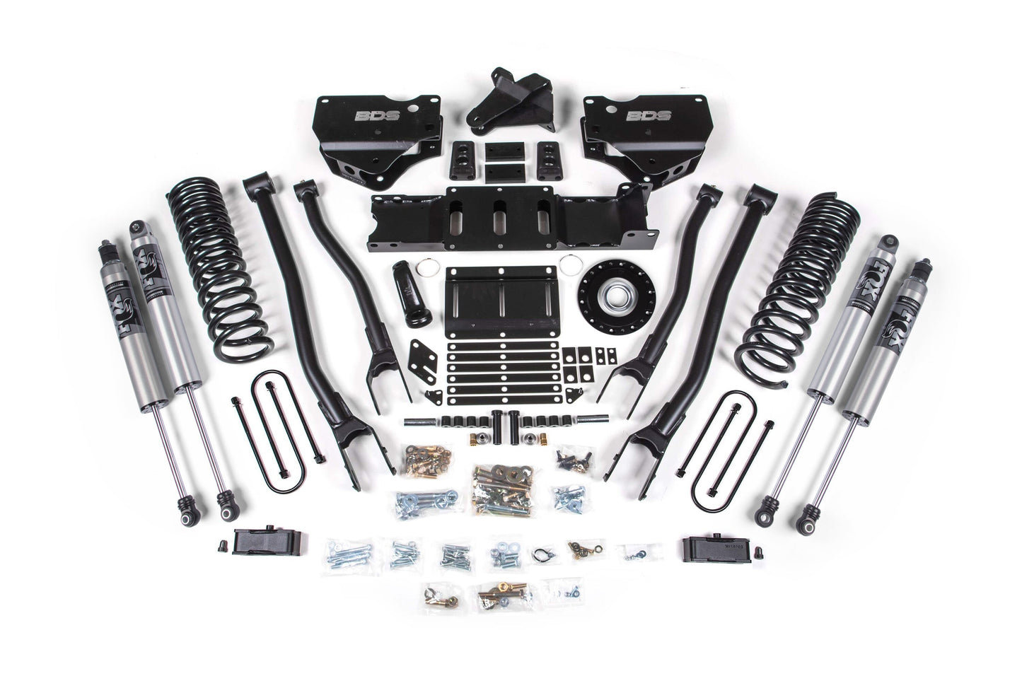 25-26 Ram 3500 (Gas) 4 Inch 4-Link Lift Kit W/ Indexing Ring, 2 Inch Rear Lift w/o Overload, Block BDS Suspension