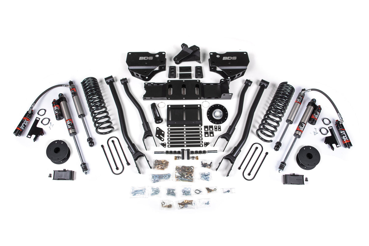 25-26 Ram 3500 (Gas) 4 Inch 4-Link Lift Kit W/ Indexing Ring, 3 Inch Rear Lift, OE Air Bag BDS Suspension-1