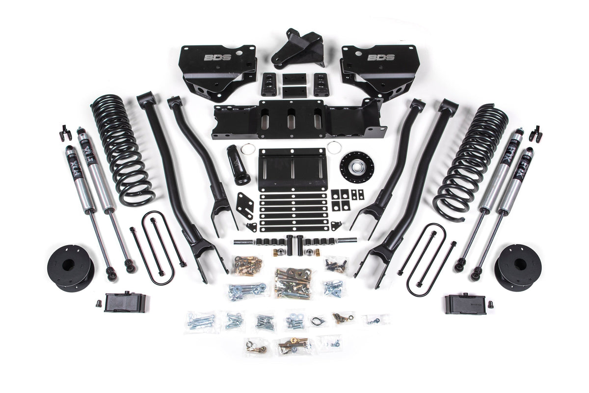 25-26 Ram 3500 (Gas) 4 Inch 4-Link Lift Kit W/ Indexing Ring, 3 Inch Rear Lift, OE Air Bag BDS Suspension-2
