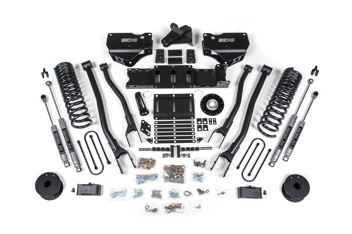25-26 Ram 3500 (Gas) 4 Inch 4-Link Lift Kit W/ Indexing Ring, 3 Inch Rear Lift, OE Air Bag BDS Suspension-3