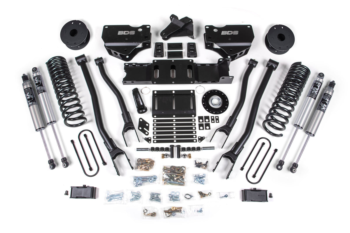 25-26 Ram 3500 (Gas) 4 Inch 4-Link Lift Kit W/ Indexing Ring, 3 Inch Rear Lift, OE Air Bag BDS Suspension