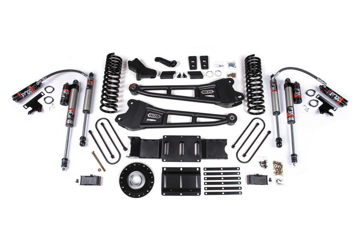 25-26 Ram 3500 (Diesel) 4 Inch Radius Arm Lift Kit W/ Indexing Ring, 3 Inch Rear Lift w/ Overload, Block BDS Suspension-1