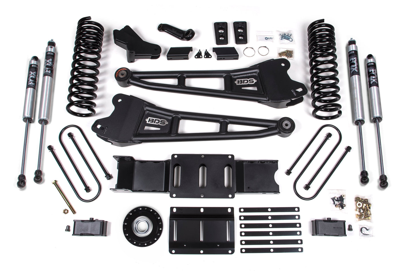 25-26 Ram 3500 (Diesel) 4 Inch Radius Arm Lift Kit W/ Indexing Ring, 2 Inch Rear Lift w/o Overload, Block BDS Suspension-5