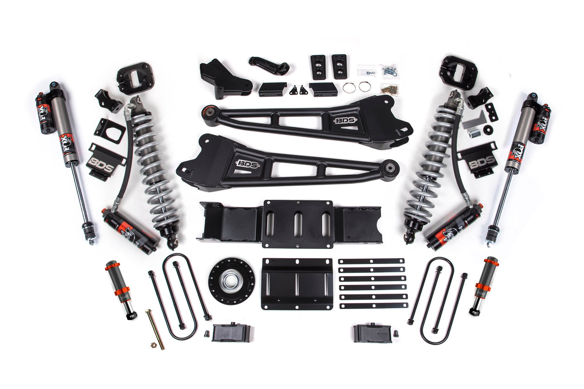 25-26 Ram 3500 (Diesel) 4 Inch Radius Arm Lift Kit W/ Indexing Ring, 2 Inch Rear Lift w/o Overload, Block BDS Suspension-1