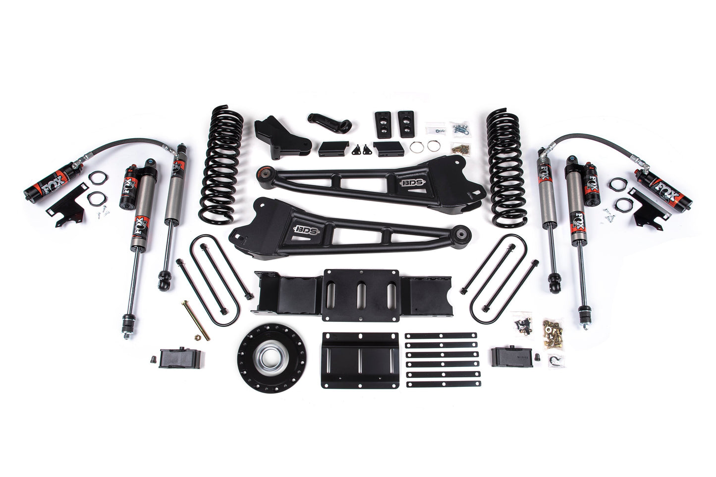 25-26 Ram 3500 (Diesel) 4 Inch Radius Arm Lift Kit W/ Indexing Ring, 2 Inch Rear Lift w/ Overload, Block BDS Suspension-4