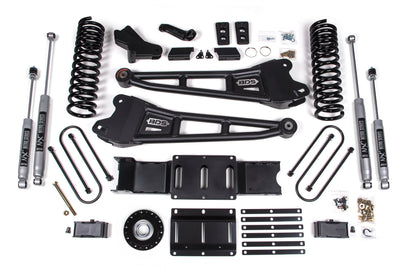 25-26 Ram 3500 (Diesel) 4 Inch Radius Arm Lift Kit W/ Indexing Ring, 2 Inch Rear Lift w/ Overload, Block BDS Suspension-6