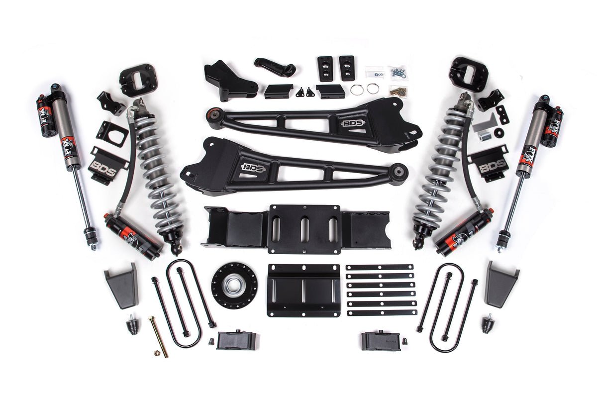 25-26 Ram 3500 (Diesel) 4 Inch Radius Arm Lift Kit W/ Indexing Ring, 2 Inch Rear Lift w/ Overload, Block BDS Suspension-2