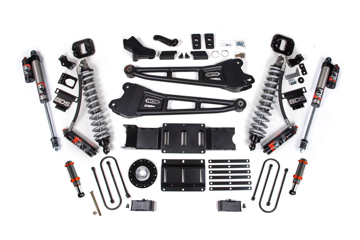 25-26 Ram 3500 (Diesel) 4 Inch Radius Arm Lift Kit W/ Indexing Ring, 2 Inch Rear Lift w/ Overload, Block BDS Suspension-1