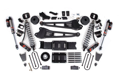 25-26 Ram 3500 (Diesel) 4 Inch Radius Arm Lift Kit W/ Indexing Ring, 3 Inch Rear Lift, Block W/ OE Air Assist BDS Suspension-2