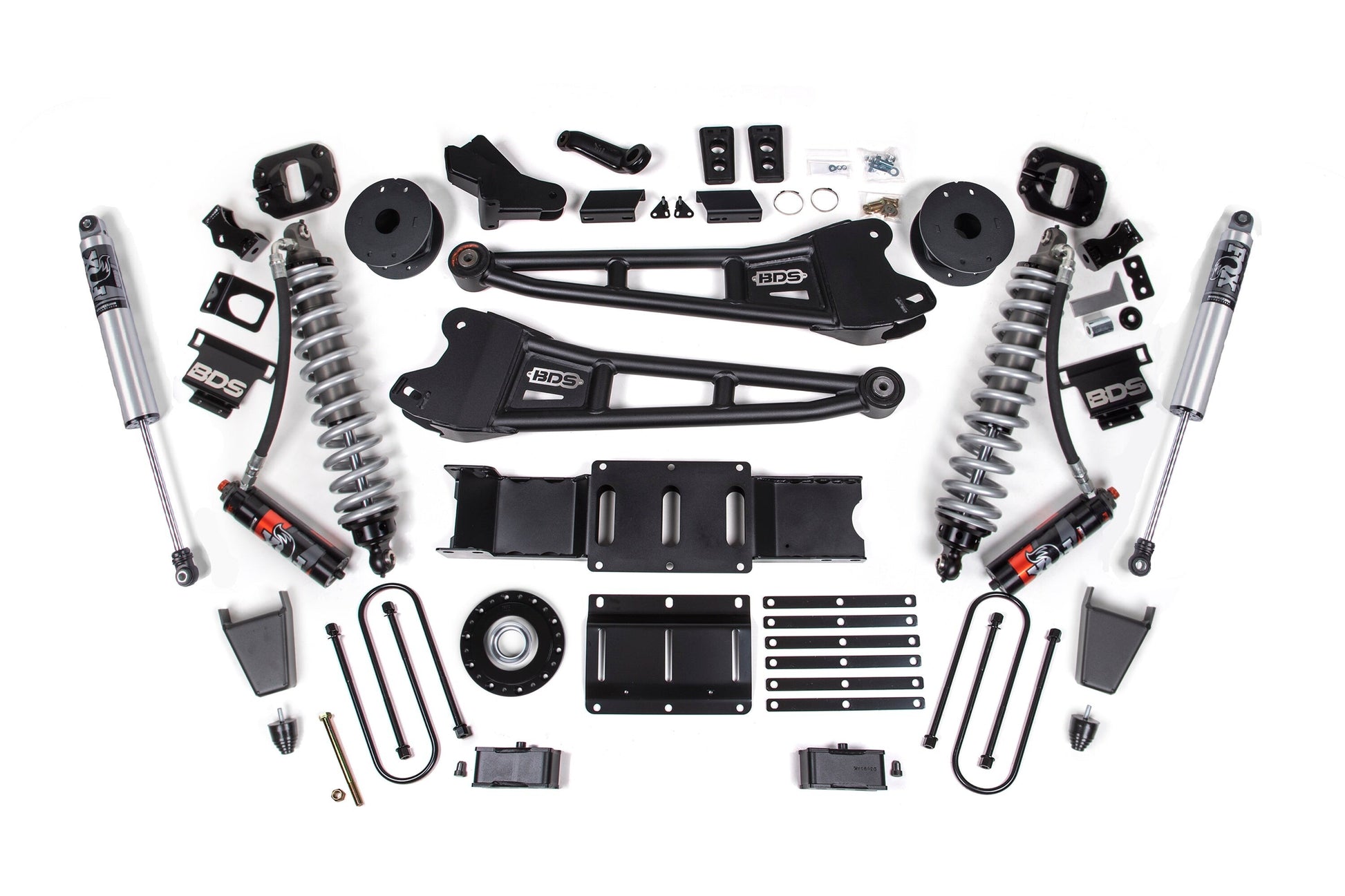 25-26 Ram 3500 (Diesel) 4 Inch Radius Arm Lift Kit W/ Indexing Ring, 3 Inch Rear Lift, Block W/ OE Air Assist BDS Suspension