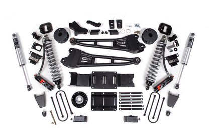 25-26 Ram 3500 (Diesel) 4 Inch Radius Arm Lift Kit W/ Indexing Ring, 3 Inch Rear Lift, Block W/ OE Air Assist BDS Suspension