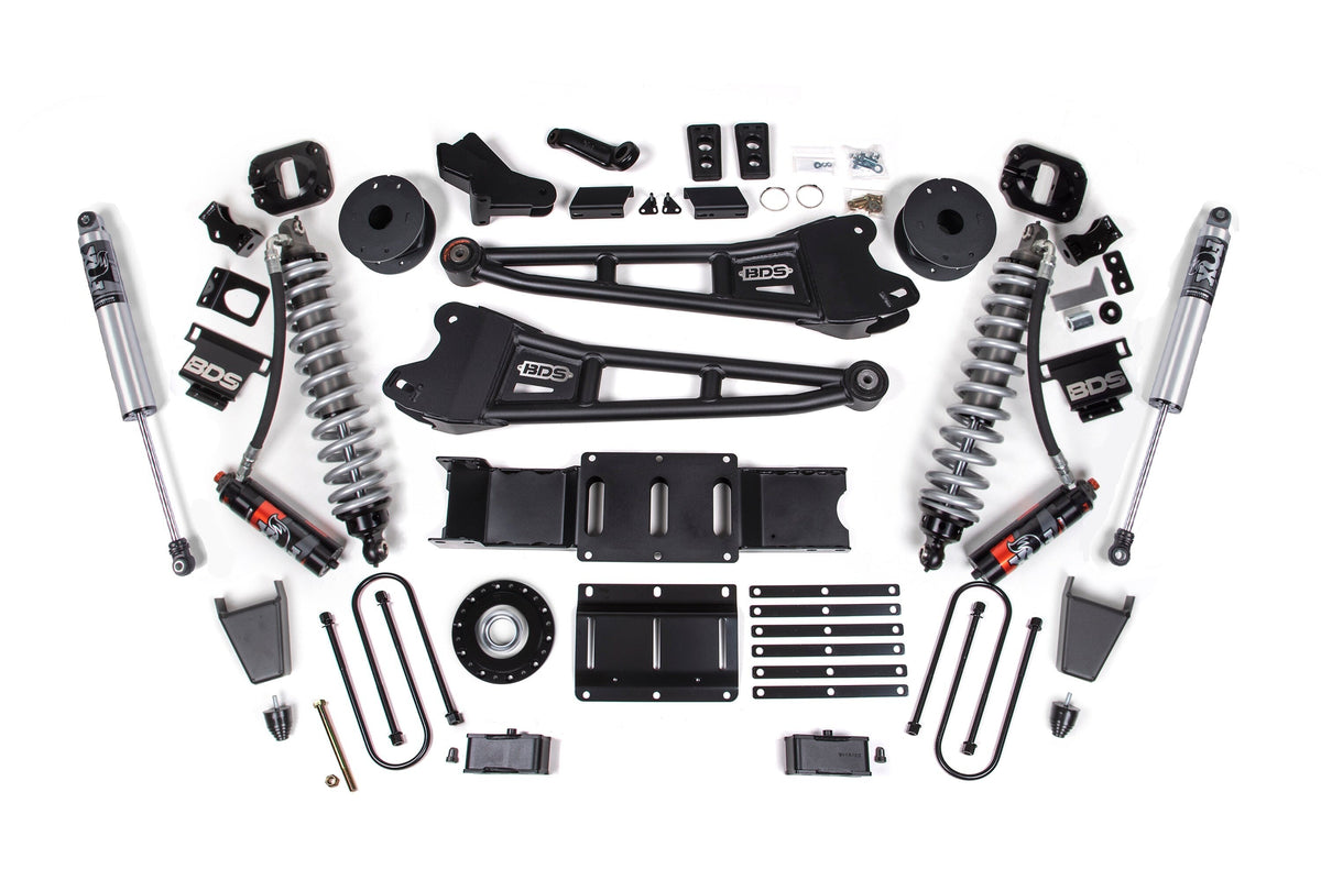 25-26 Ram 3500 (Diesel) 4 Inch Radius Arm Lift Kit W/ Indexing Ring, 3 Inch Rear Lift, Block W/ OE Air Assist BDS Suspension