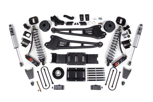 25-26 Ram 3500 (Diesel) 4 Inch Radius Arm Lift Kit W/ Indexing Ring, 3 Inch Rear Lift, Block W/ OE Air Assist BDS Suspension