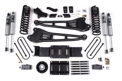25-26 Ram 3500 (Gas) 4 Inch Radius Arm Lift Kit W/ Indexing Ring, 2 Inch Rear Lift w/o Overload, Block BDS Suspension