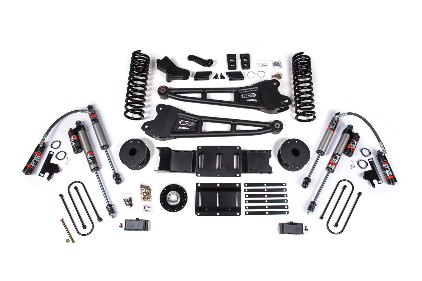 25-26 Ram 3500 (Gas) 4 Inch Radius Arm Lift Kit W/ Indexing Ring, 3 Inch Rear Lift, OE Air Bag BDS Suspension-1