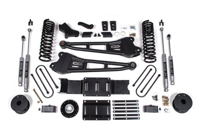 25-26 Ram 3500 (Gas) 4 Inch Radius Arm Lift Kit W/ Indexing Ring, 3 Inch Rear Lift, OE Air Bag BDS Suspension-3