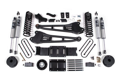 25-26 Ram 3500 (Gas) 4 Inch Radius Arm Lift Kit W/ Indexing Ring, 3 Inch Rear Lift, OE Air Bag BDS Suspension