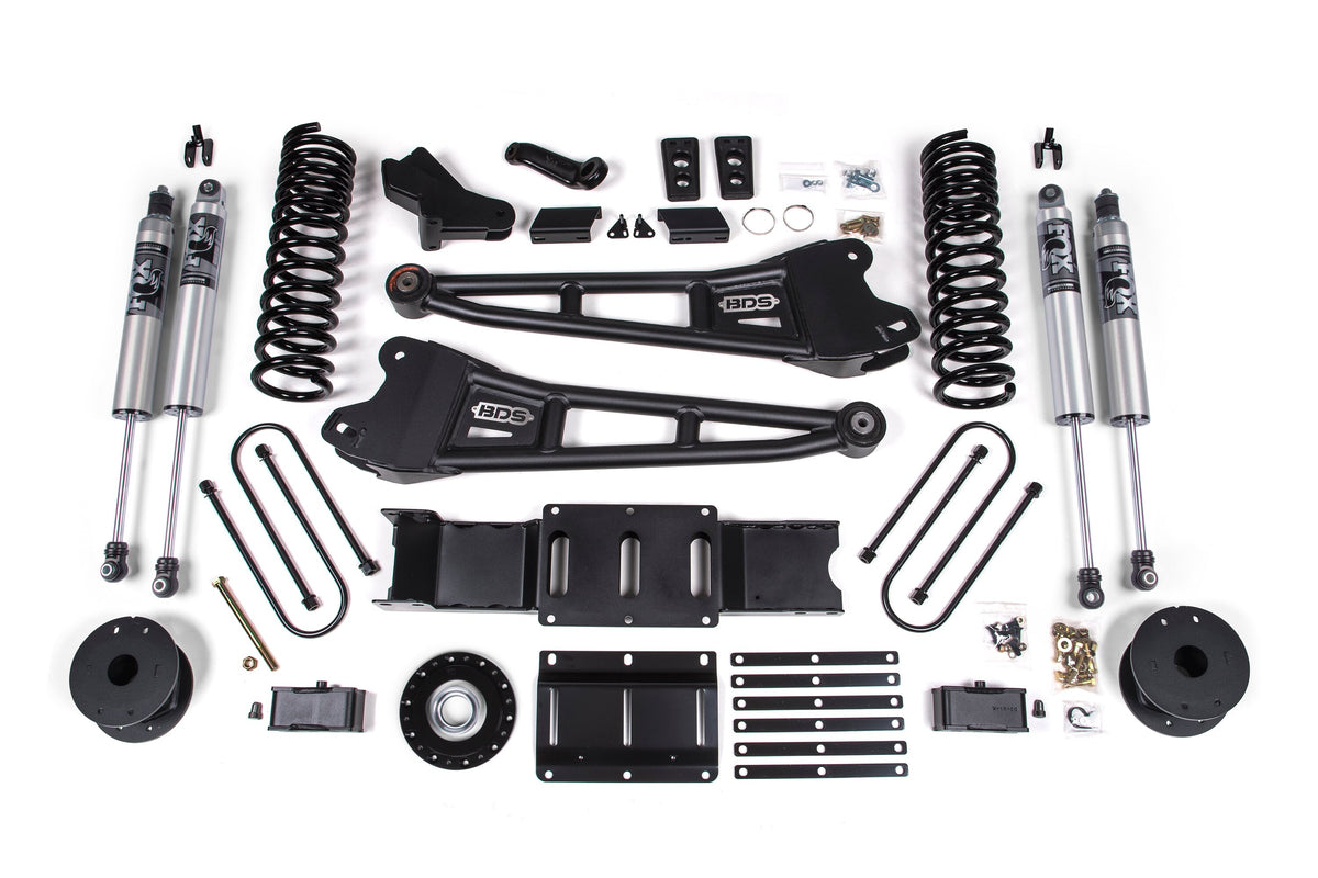 25-26 Ram 3500 (Gas) 4 Inch Radius Arm Lift Kit W/ Indexing Ring, 3 Inch Rear Lift, OE Air Bag BDS Suspension