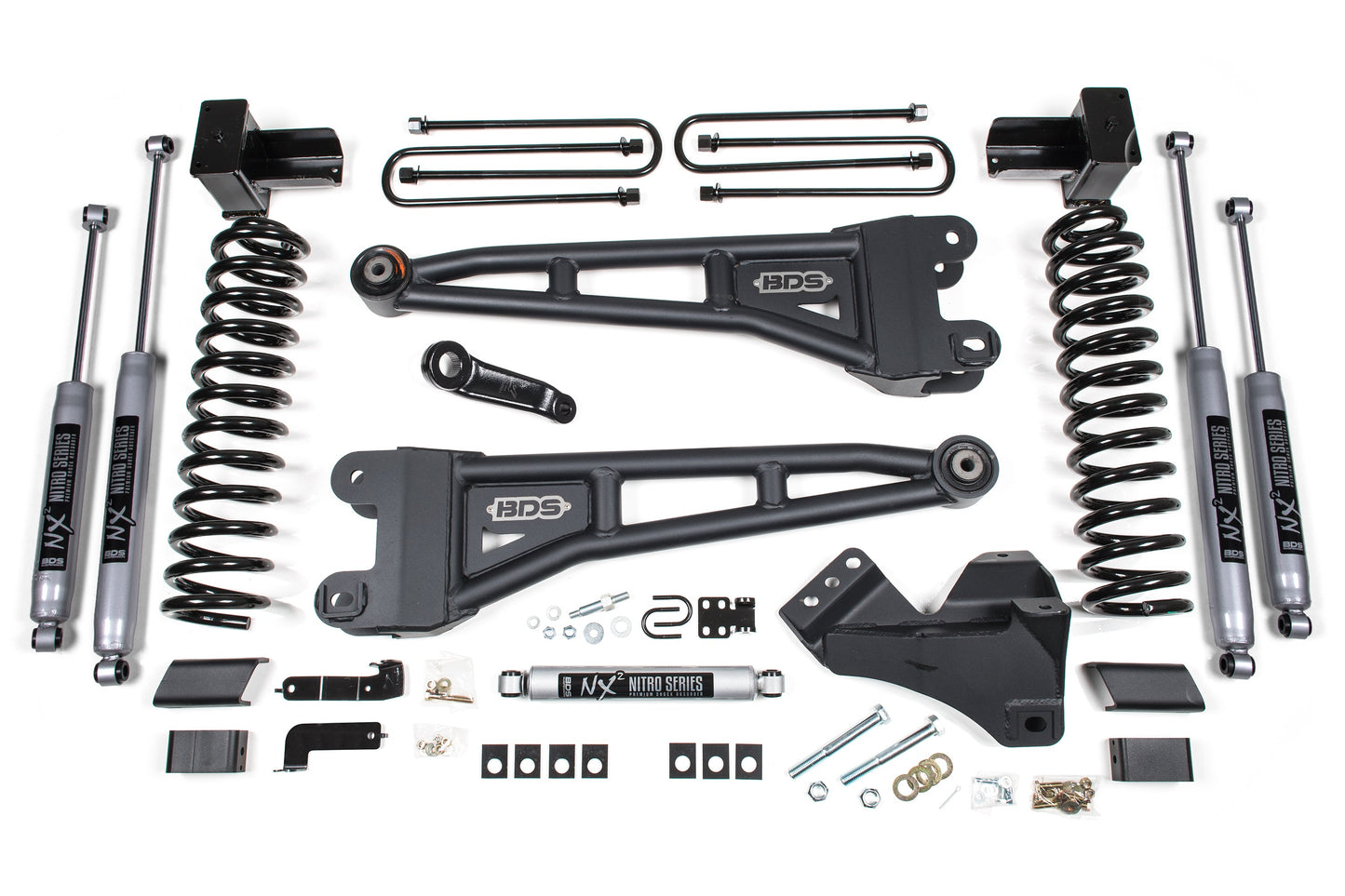 5 Inch Lift Kit w/ Radius Arm Ford F250/F350 Super Duty 23-24 4WD Gas 5 Inch Block with 3 Leaf Main BDS Suspension-1