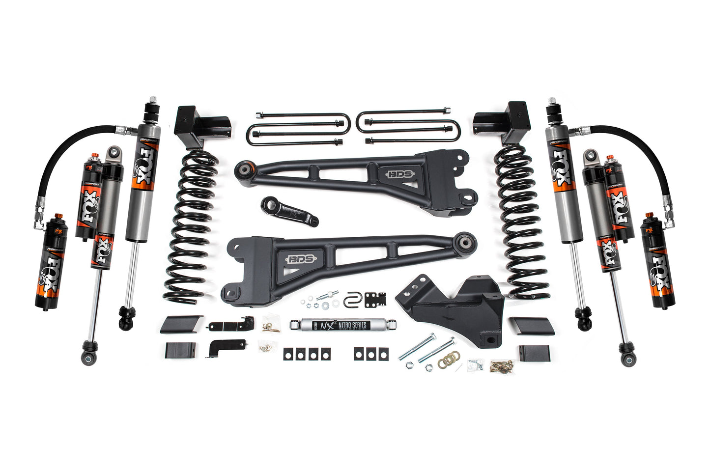 5 Inch Lift Kit w/ Radius Arm Ford F250/F350 Super Duty 23-24 4WD Gas 5 Inch Block with 3 Leaf Main BDS Suspension