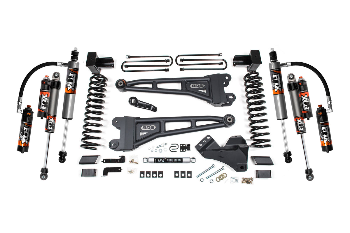 5 Inch Lift Kit w/ Radius Arm Ford F250/F350 Super Duty 23-24 4WD Gas 5 Inch Block with 3 Leaf Main BDS Suspension