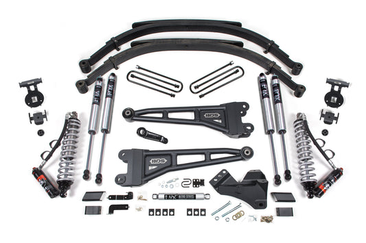 5 Inch Lift Kit w/ Radius Arm FOX 2.5 Coil-Over Conversion Performance Elite Ford F250/F350 Super Duty 23-24 4WD Diesel Leaf Springs 2.0 Performance BDS Suspension