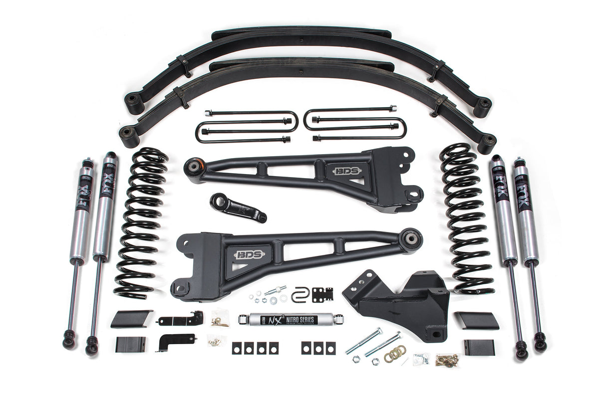 5 Inch Lift Kit w/ Radius Arm Ford F250/F350 Super Duty 23-24 4WD Diesel Leaf Springs BDS Suspension-2