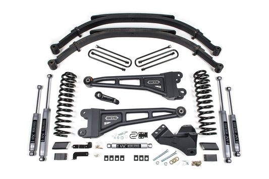 5 Inch Lift Kit w/ Radius Arm Ford F250/F350 Super Duty 23-24 4WD Diesel Leaf Springs BDS Suspension-1