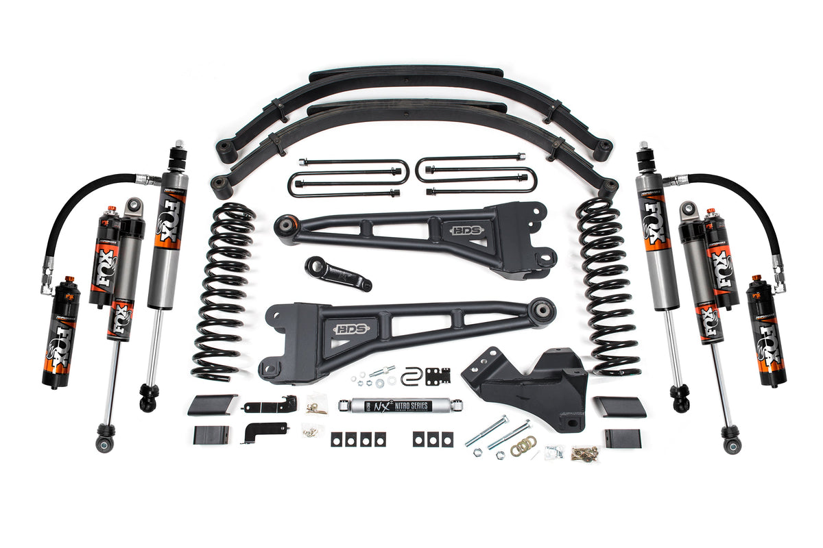 5 Inch Lift Kit w/ Radius Arm Ford F250/F350 Super Duty 23-24 4WD Diesel Leaf Springs BDS Suspension
