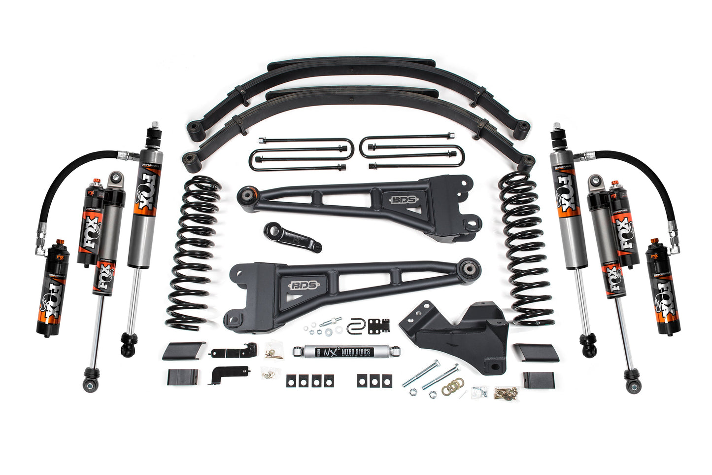 5 Inch Lift Kit w/ Radius Arm Ford F250/F350 Super Duty 23-24 4WD Diesel Leaf Springs BDS Suspension