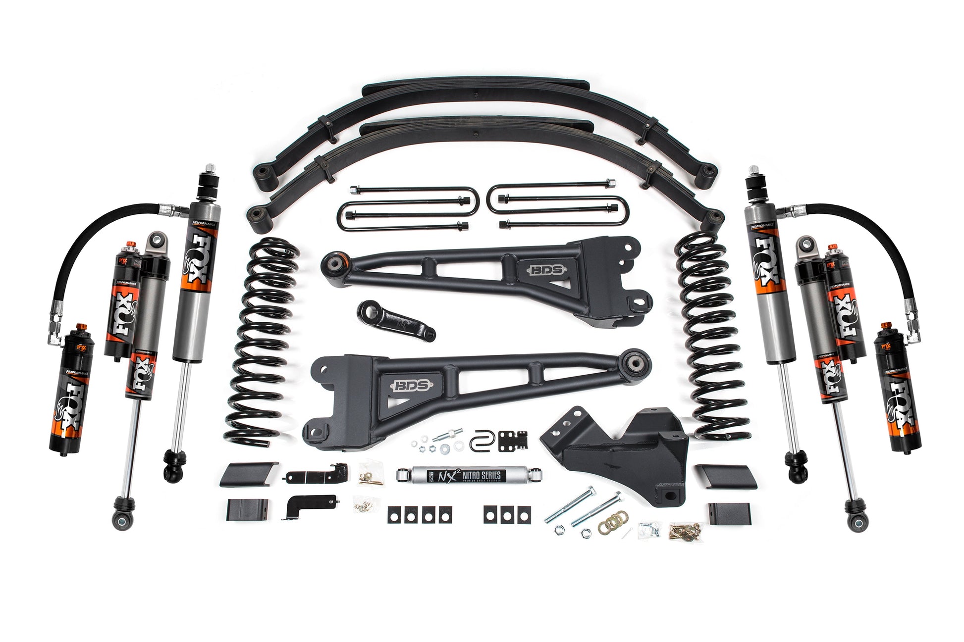 5 Inch Lift Kit w/ Radius Arm Ford F250/F350 Super Duty 23-24 4WD Diesel Leaf Springs BDS Suspension