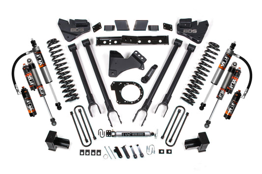6 Inch Lift Kit 4-Link Conversion Ford F250/F350 Super Duty 17-19 4WD Diesel 5 Inch Block W/2 Leaf Main Fox 2.5 Performance Elite Shocks BDS Suspension