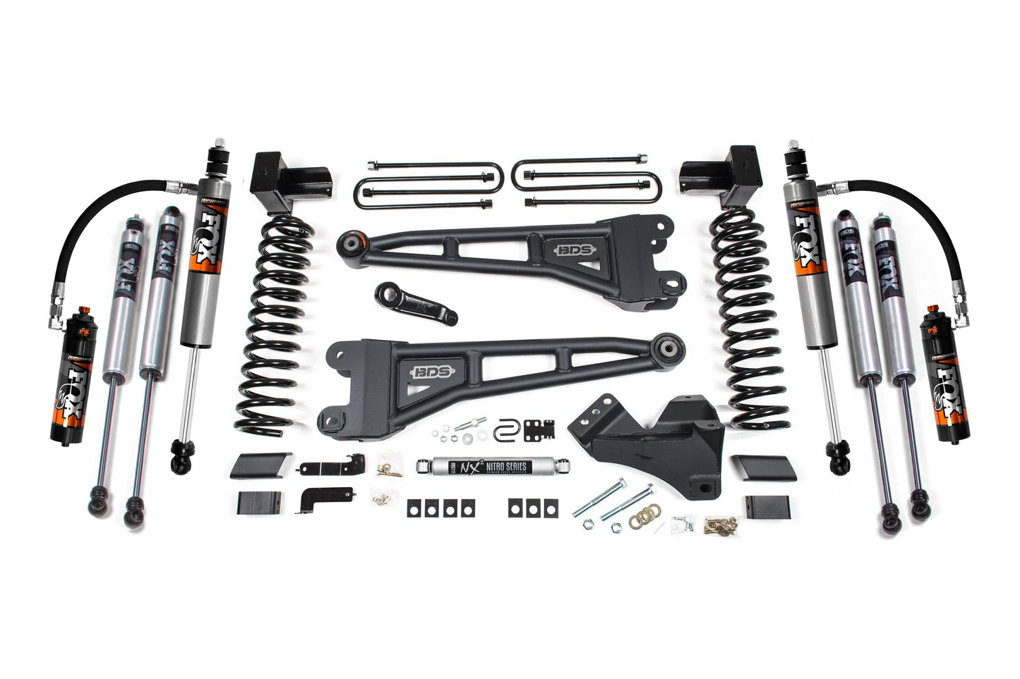 5 Inch Lift Kit w/ Radius Arm Ford F250/F350 Super Duty 23-24 4WD Diesel 5 Inch Block with 2 Leaf Main BDS Suspension-2