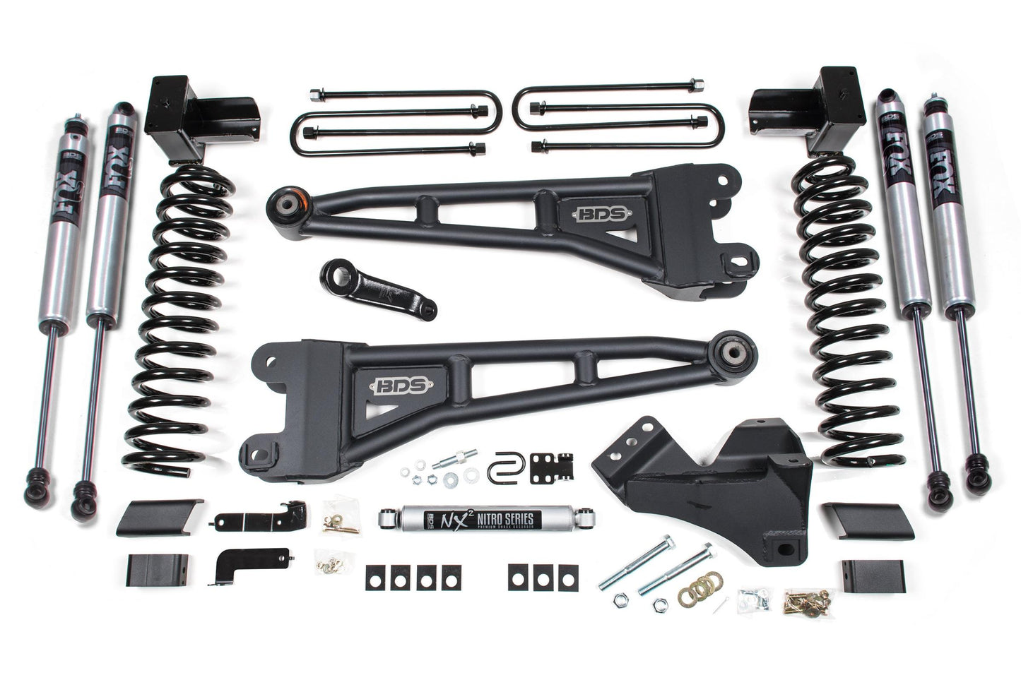 5 Inch Lift Kit w/ Radius Arm Ford F250/F350 Super Duty 23-24 4WD Diesel 5 Inch Block with 2 Leaf Main BDS Suspension-1