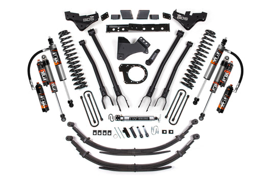 23-26 Ford F-250/F-350 Super Duty 4WD 7 Inch 4-Link Lift Kit, 6 Inch Rear, Leaf Spring, Diesel - NX2 Nitro Series Shocks BDS Suspension